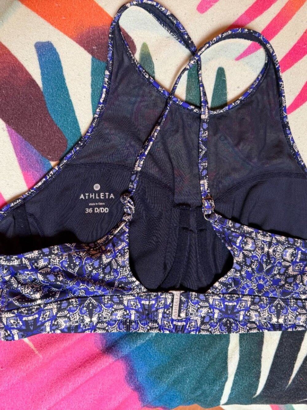 Athleta Baja High Neck Bikini Top, Size 36D/DD - Picture 2 of 2